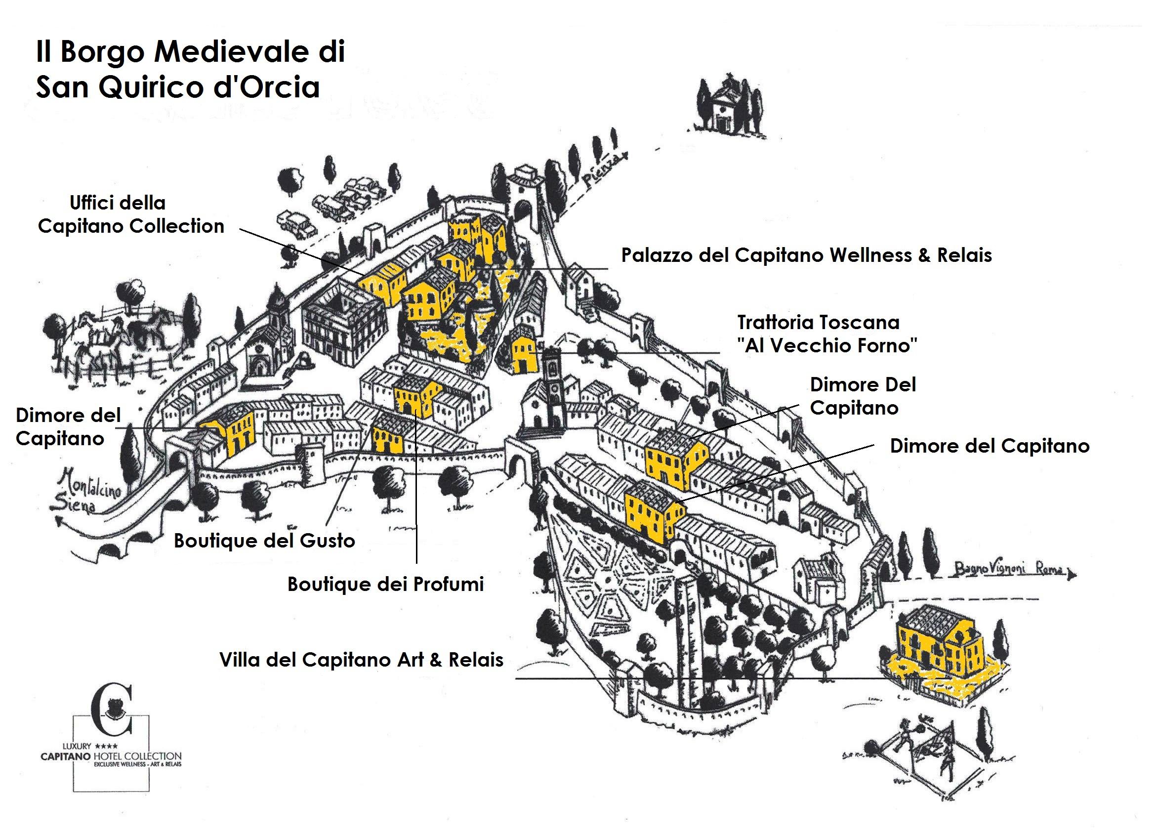Palazzo Del Capitano Wellness E Relais Hotel San Quirico dʼOrcia Kültér fotó